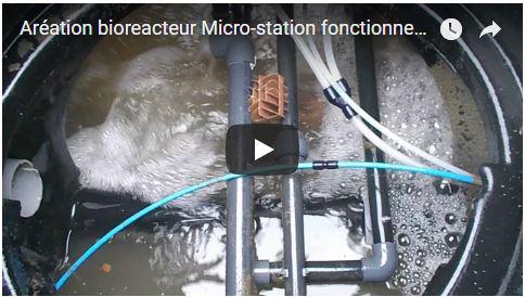 Vidéo - Aération bio-réacteur micro-station